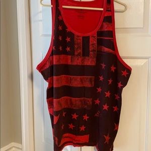 American eagle American flag tank top